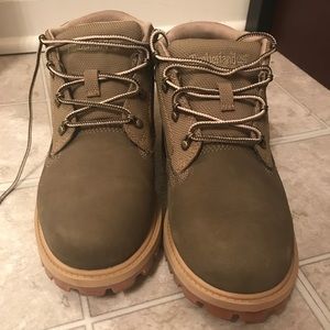 Olive green timberland boots